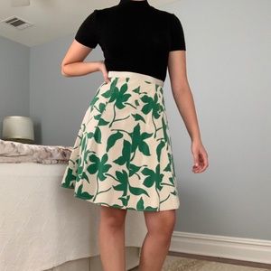 Banana Republic green floral skirt!